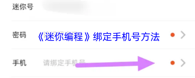 《萌新编程》手机号绑定全攻略