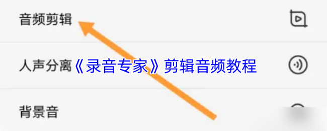 《录音专家》音频剪辑入门指南