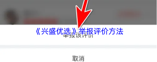 《兴盛优选》举报评价的有效技巧与方法