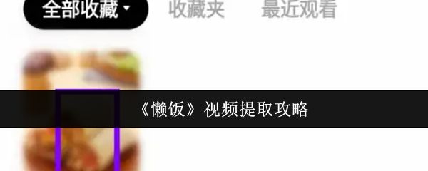 《懒饭》视频提取技巧大揭秘