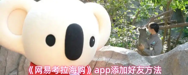 《网易考拉海购》如何在pp上添加好友的详细步骤