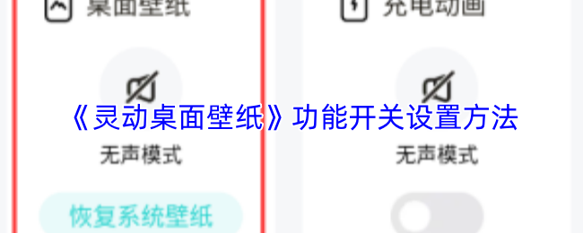 《灵动壁纸》功能开关的配置技巧与指南