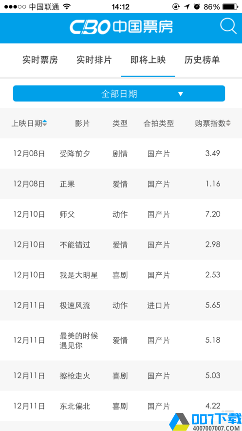 cbo中国票房ios版app下载_cbo中国票房ios版app最新版免费下载